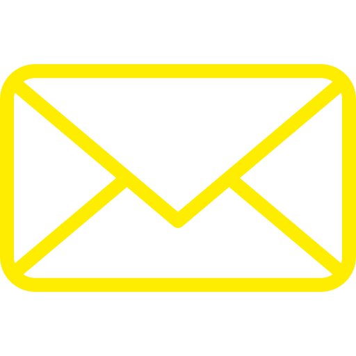 Mail Icon in gelber Farbe