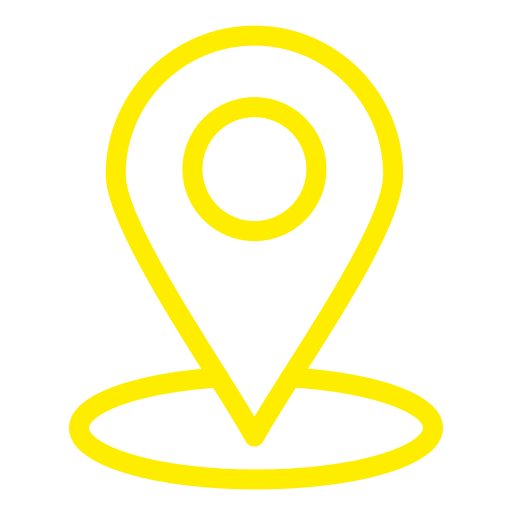 Standort Icon in gelber Farbe